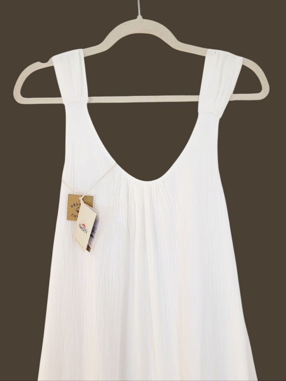 NWT FAHERTY Sintra Cove Dream Organic Cotton Gauze Dress Cover Up White - Picture 5 of 15